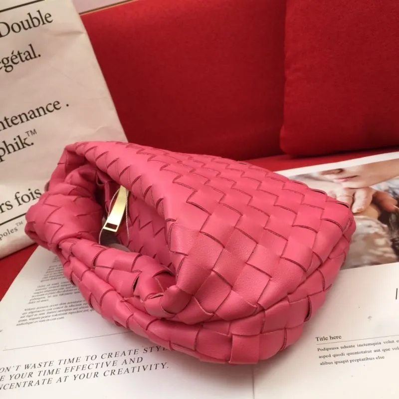 BV Pink Woven Handle Handbag 8078 - Image 6