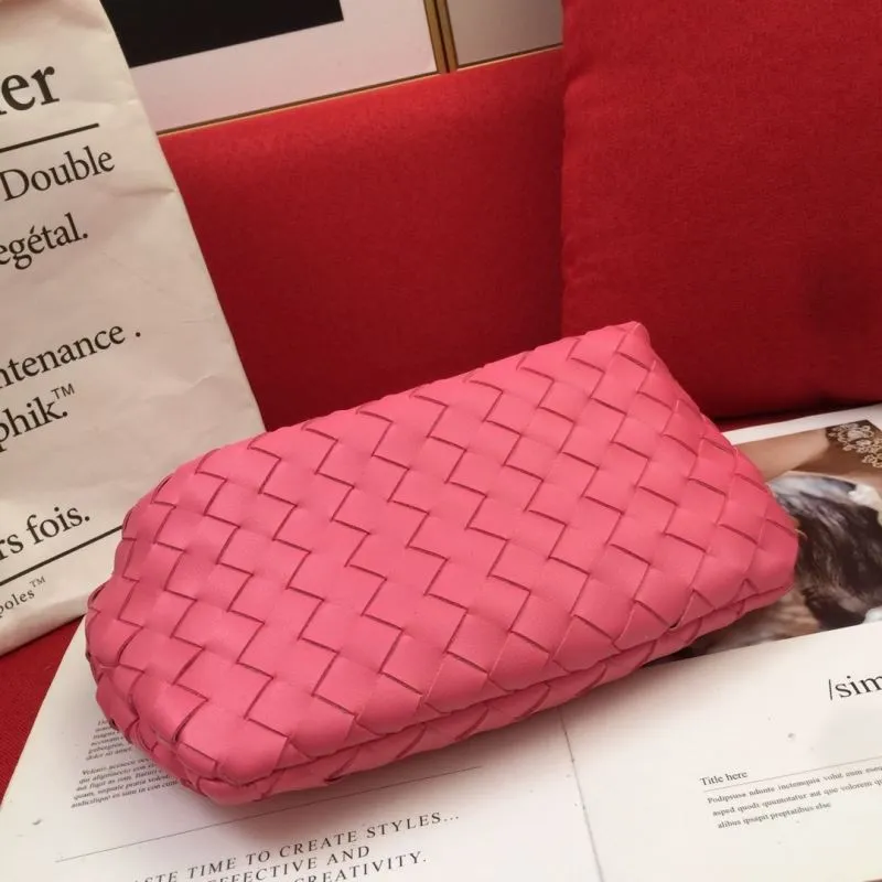 BV Pink Woven Handle Handbag 8078 - Image 7