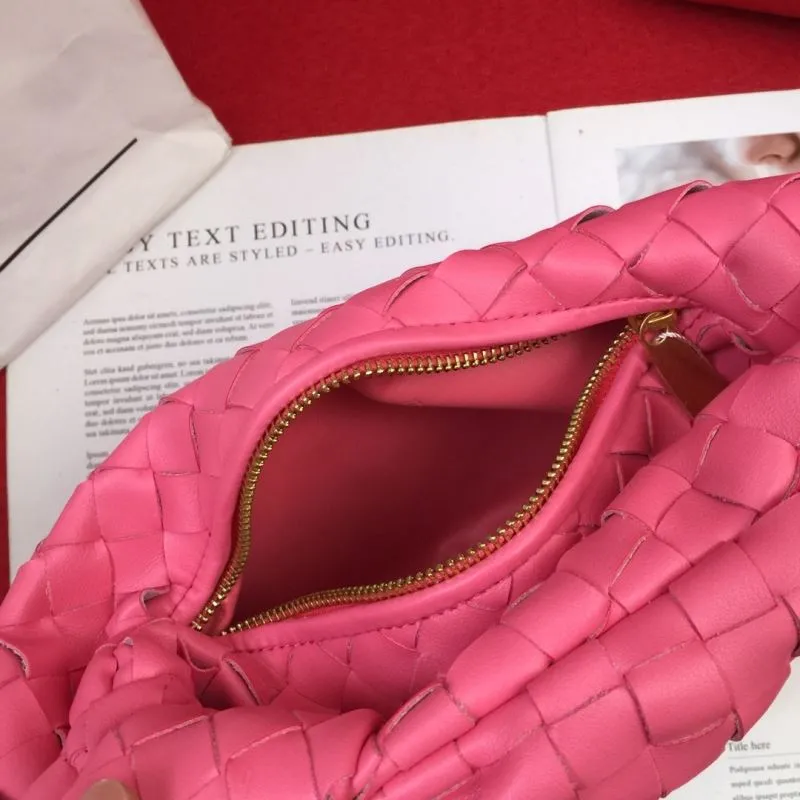 BV Pink Woven Handle Handbag 8078 - Image 8