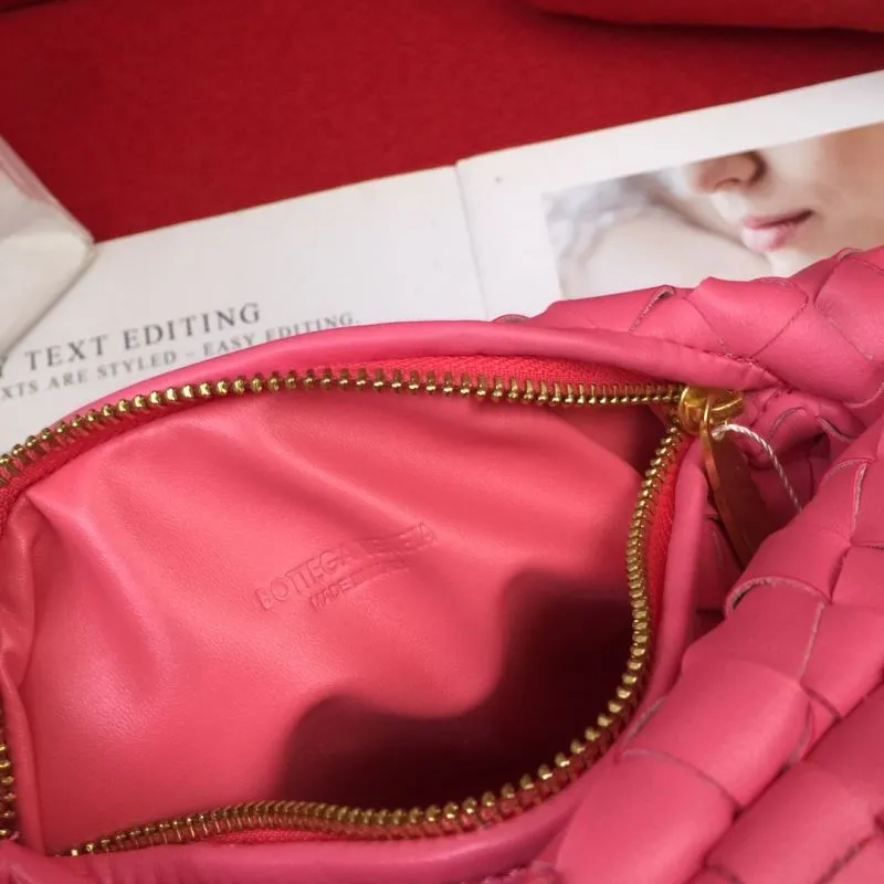 BV Pink Woven Handle Handbag 8078 - Image 9
