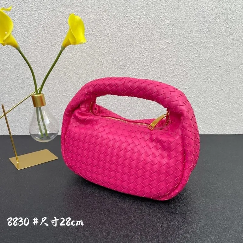 Alternative view of BV Woven Top Handle Bag 8830 Pink 28cm