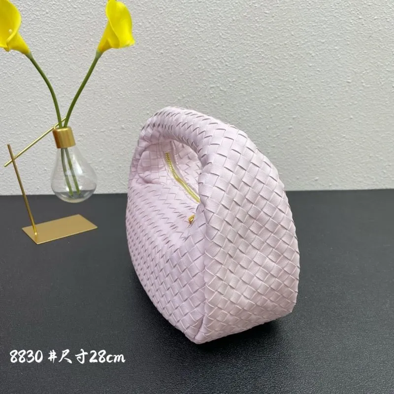 BV Light Pink Woven Handbag 28cm 8830 - Image 3