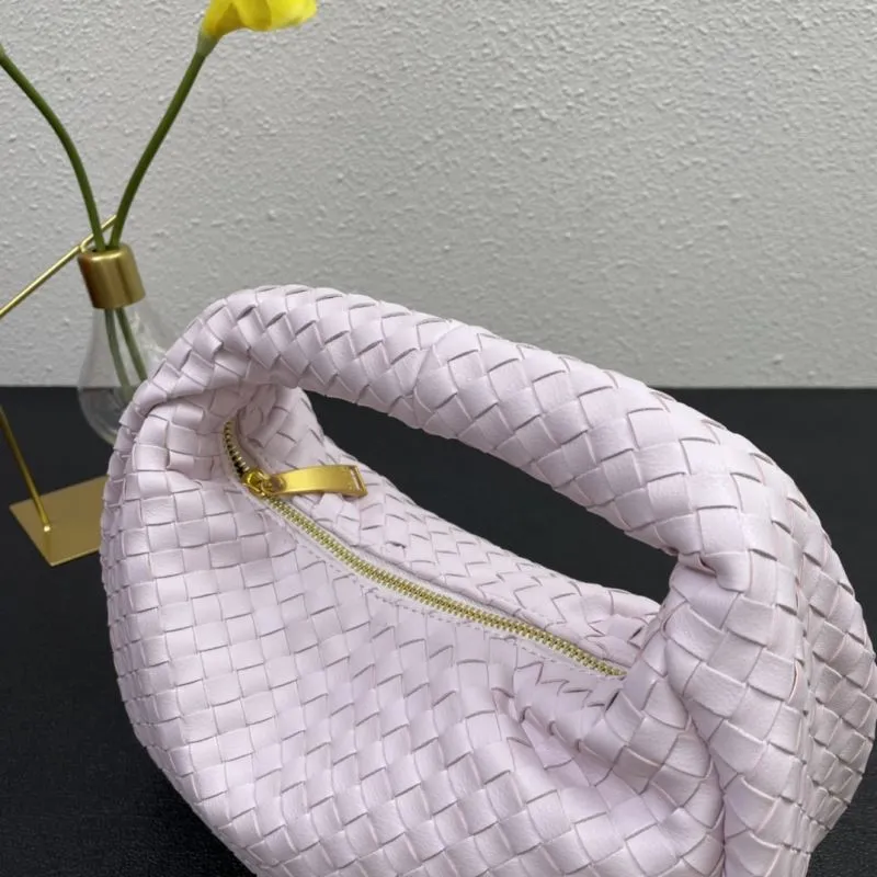 BV Light Pink Woven Handbag 28cm 8830 - Image 5