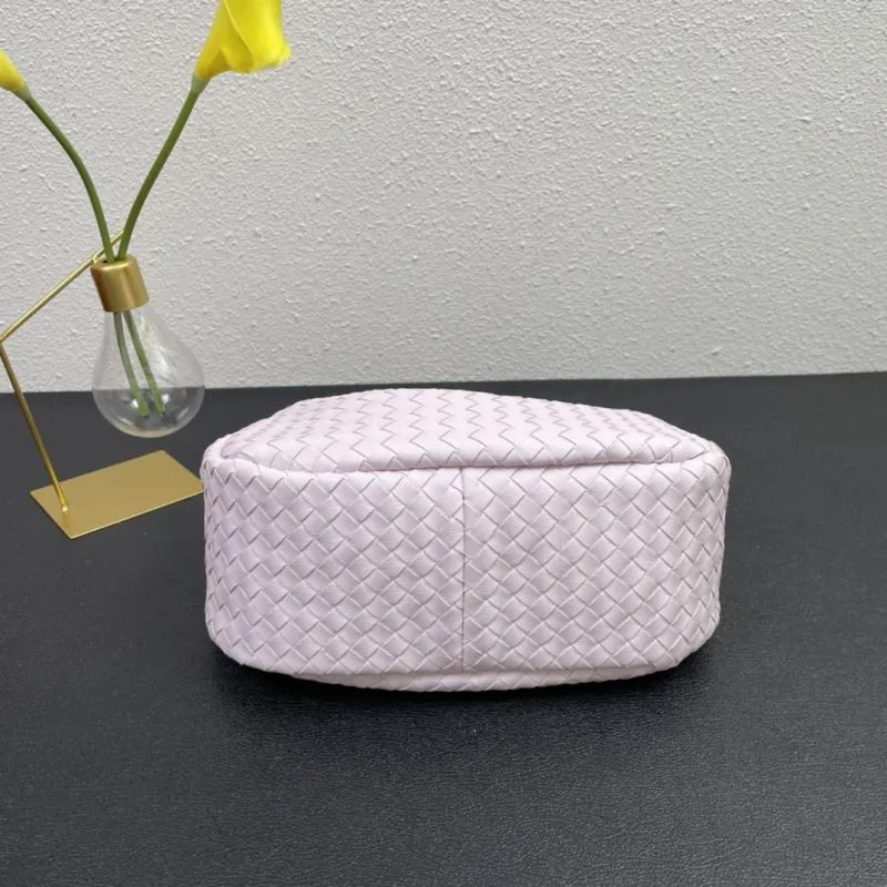 BV Light Pink Woven Handbag 28cm 8830 - Image 7