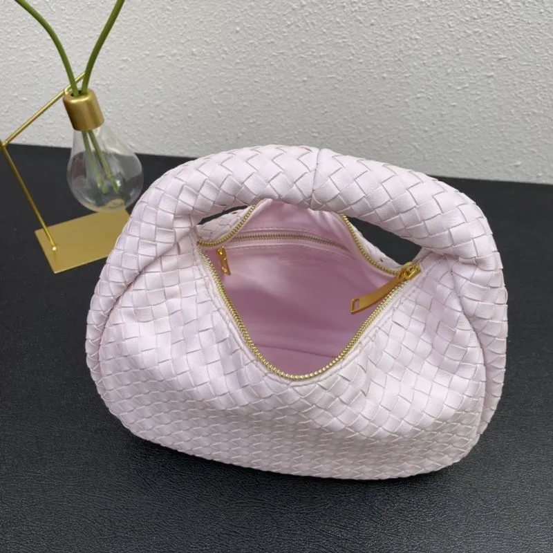 BV Light Pink Woven Handbag 28cm 8830 - Image 8