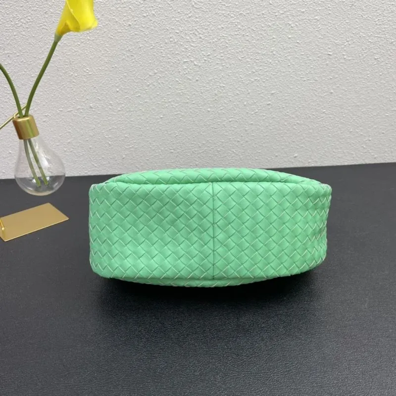 Green Woven BV Handle Bag Size 28cm 8830 - Image 7
