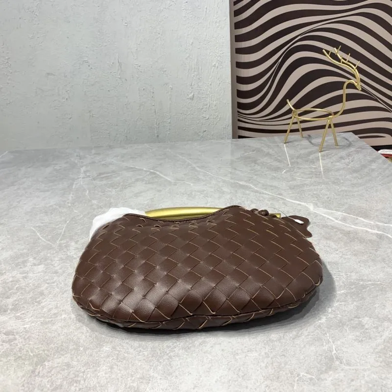 Bottega Veneta 8860 Brown Woven Hobo Bag - Image 6