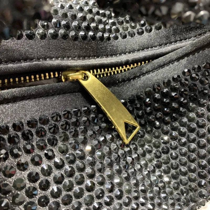 Bottega Veneta Black Crystal Handle Handbag - Image 4