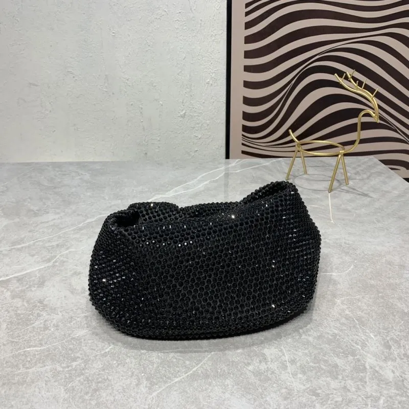 Bottega Veneta Black Crystal Handle Handbag - Image 7