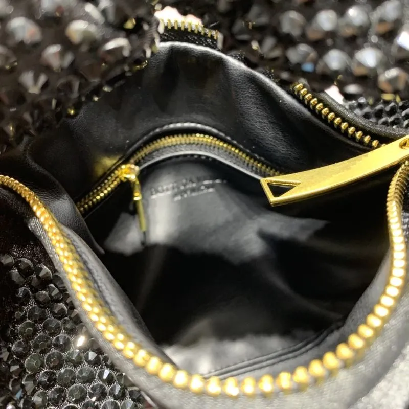 Bottega Veneta Black Crystal Handle Handbag - Image 8