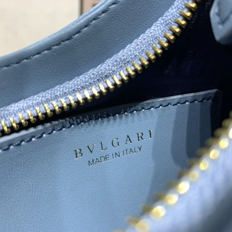 BVLGARI 291640 Light Blue Hobo Shoulder Bag - Image 9