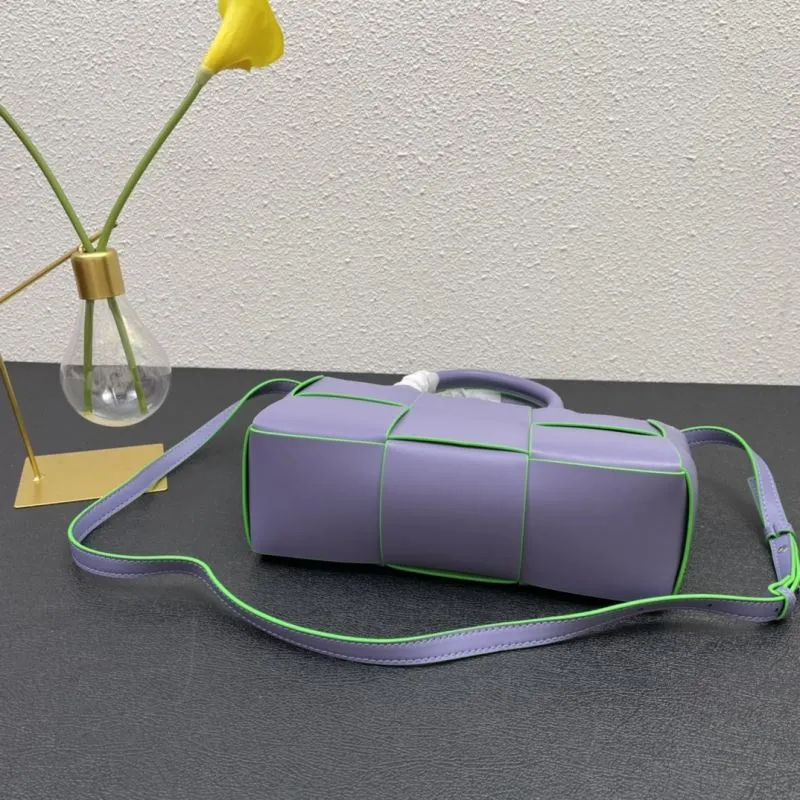 BV Purple Green Tote Bag 8858 25*18*11 - Image 6