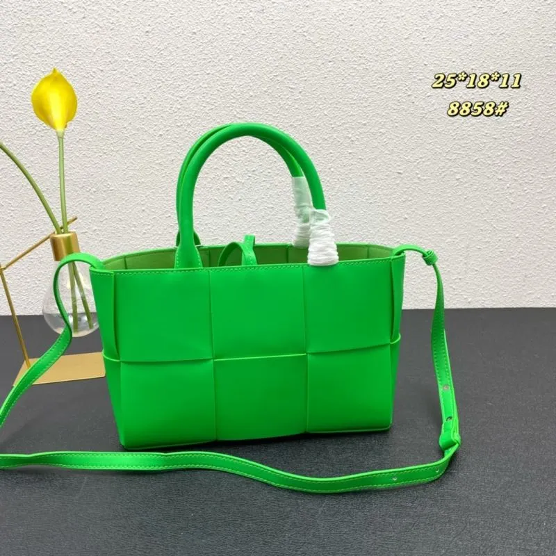 BV Bright Green Tote Handbag 8858 - Image 3