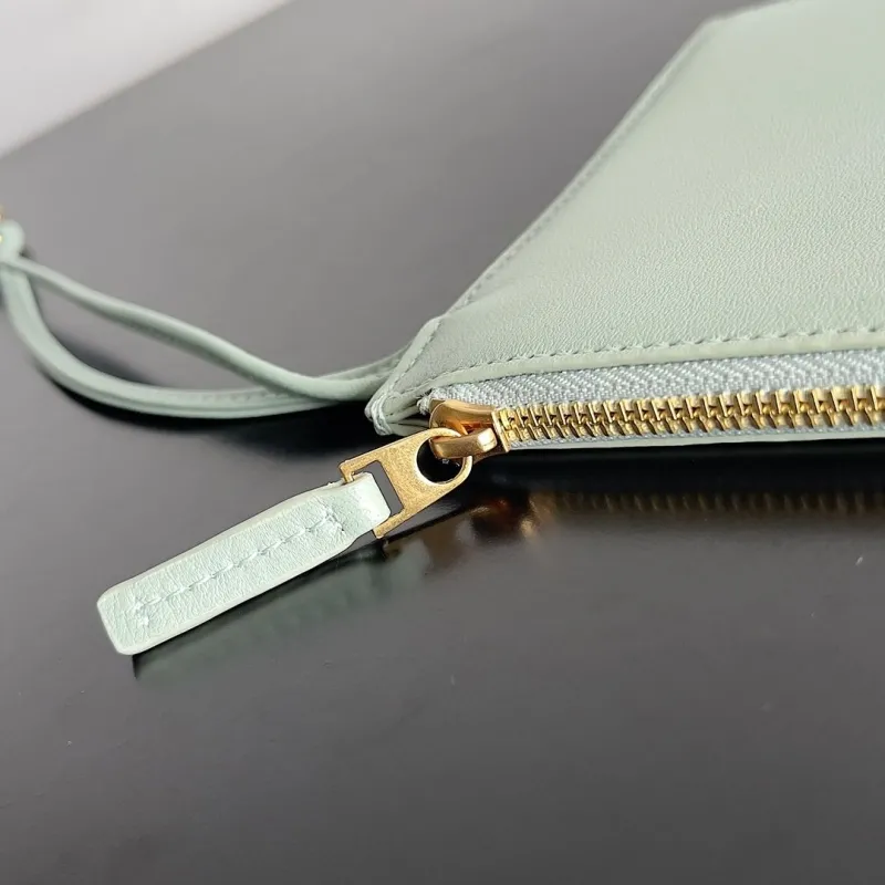 Bottega Veneta Mint Green Woven Leather Tote Bag - Image 8