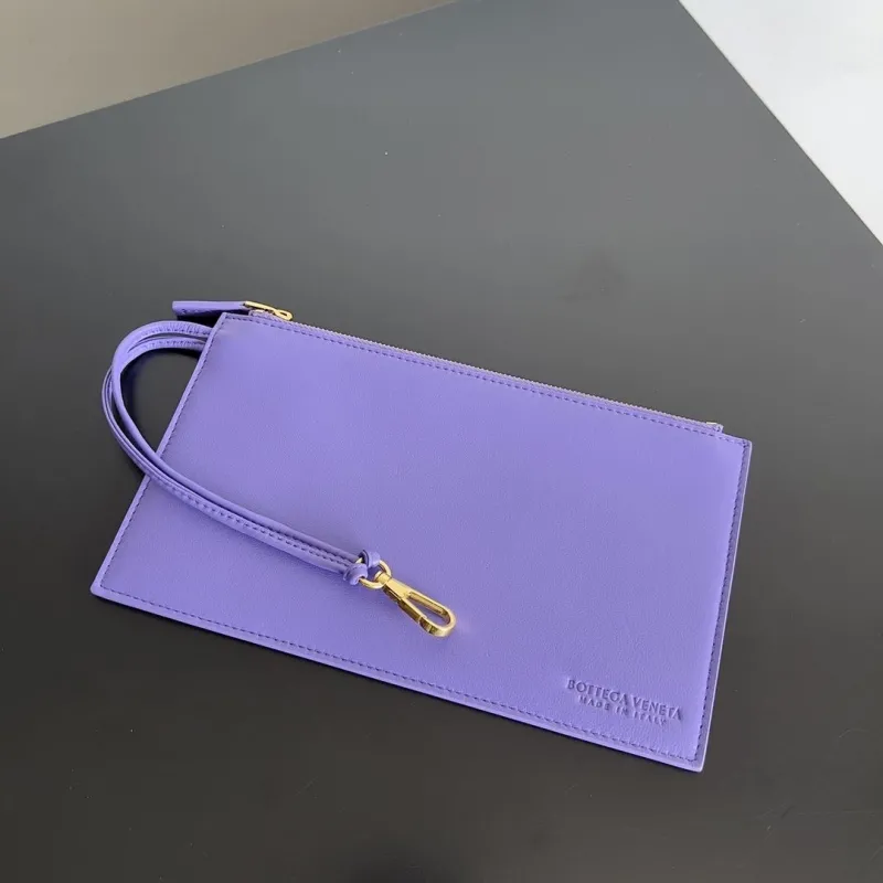 Bottega Veneta Purple Woven Leather Tote Bag with Pouch - Image 7