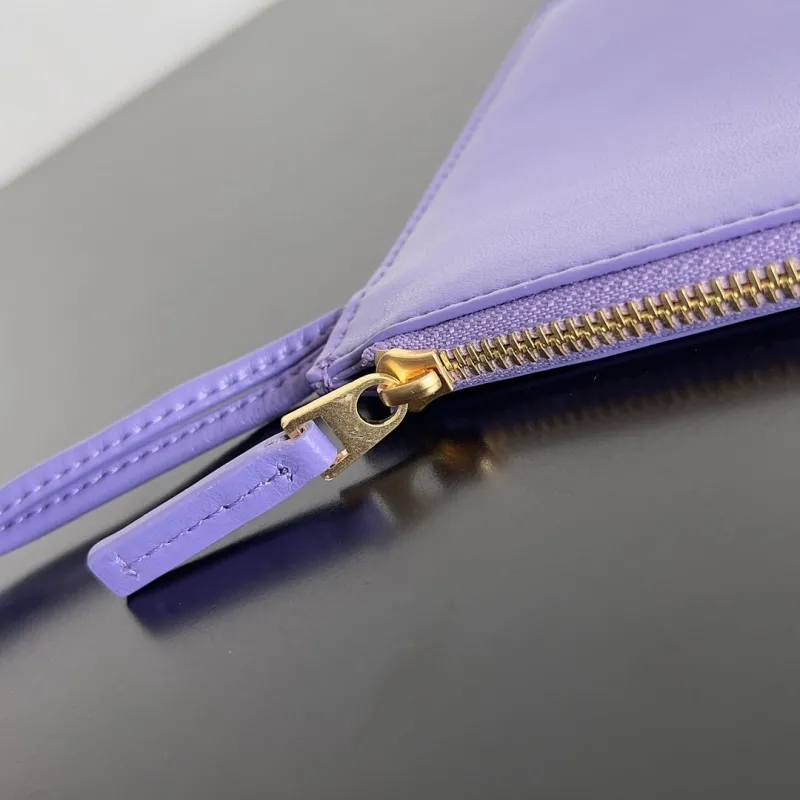 Bottega Veneta Purple Woven Leather Tote Bag with Pouch - Image 8