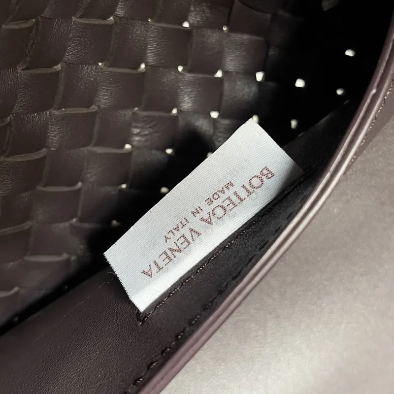 Bottega Veneta Dark Gray Woven Leather Tote Bag - Image 9