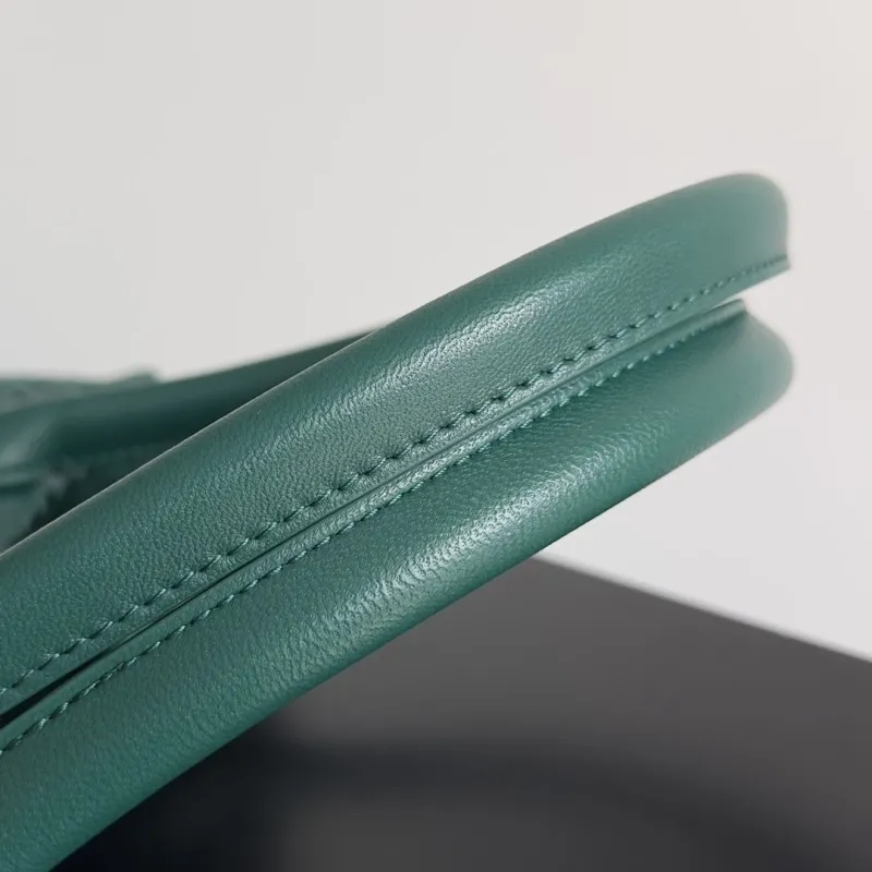 Bottega Veneta Woven Leather Tote Bag Teal - Image 5