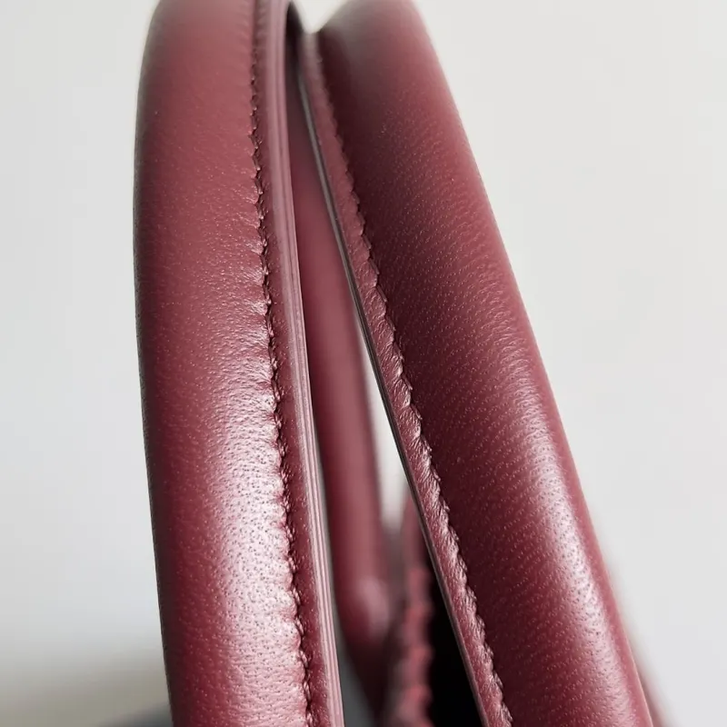 Bottega Veneta Burgundy Intreccio Tote Bag 42 - Image 3