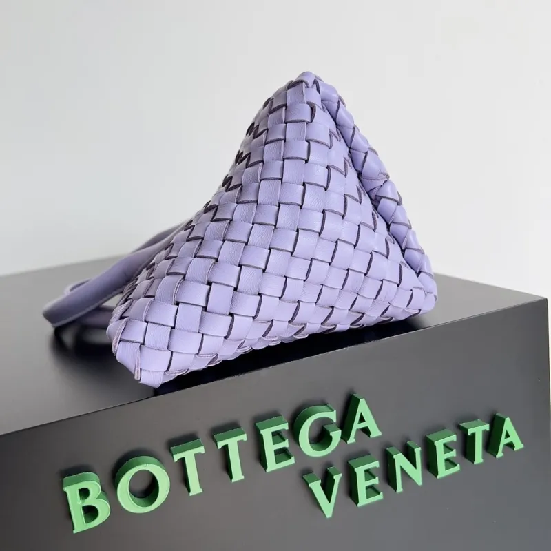 Bottega Veneta Lavender Woven Tote Bag 50 - Image 3