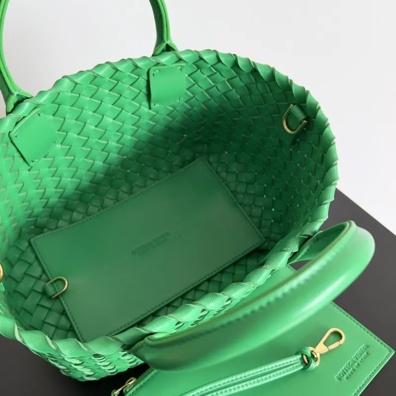 Bottega Veneta Green Woven Tote Bag 52 - Image 7