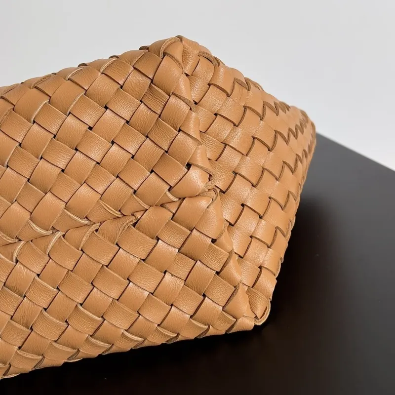 Bottega Veneta Tan Woven Leather Tote Bag 54 - Image 5