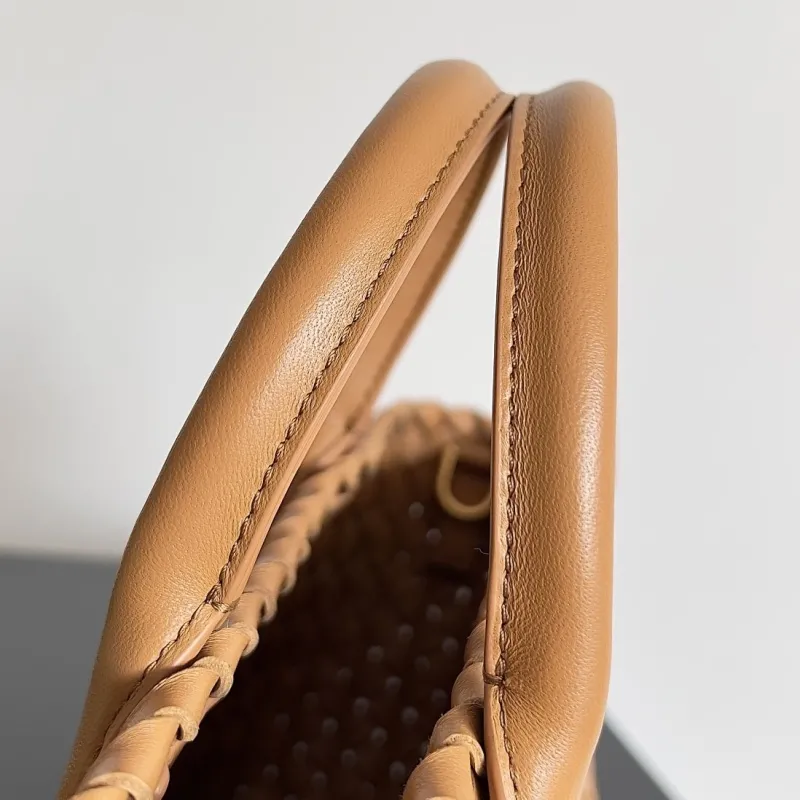 Bottega Veneta Tan Woven Leather Tote Bag 54 - Image 6
