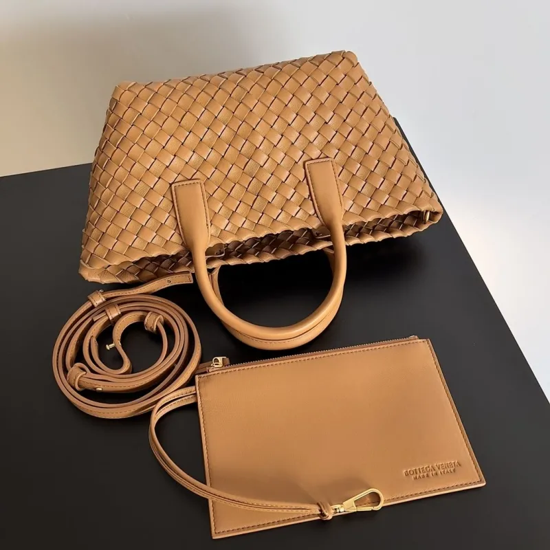 Bottega Veneta Tan Woven Leather Tote Bag 54 - Image 8
