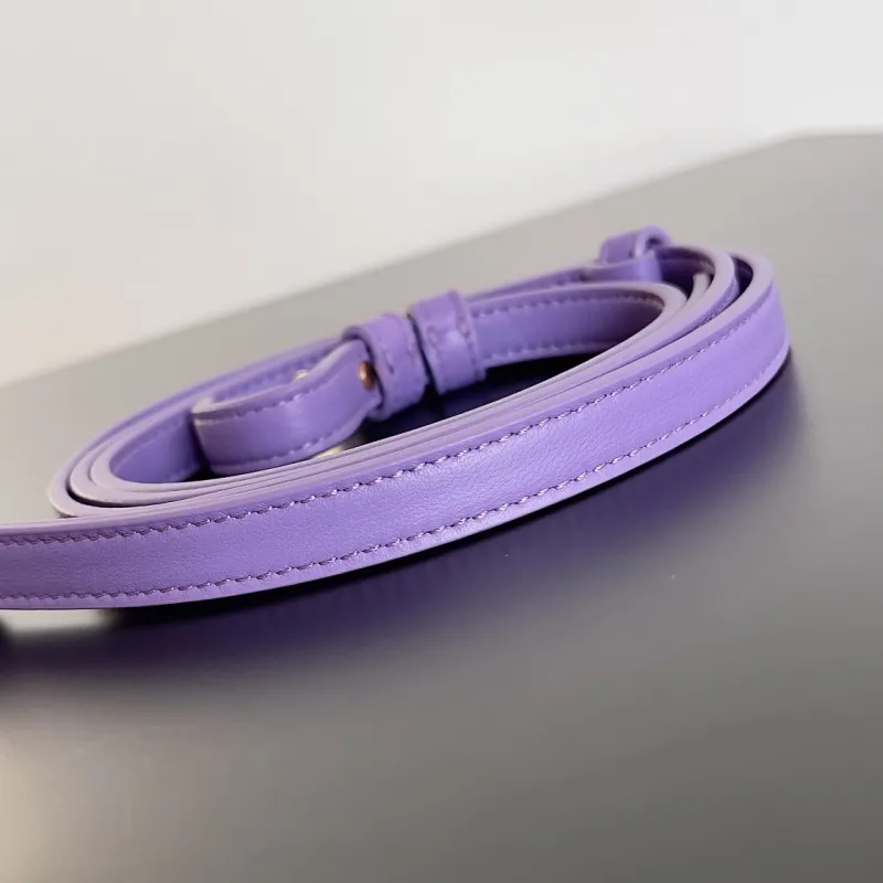 Bottega Veneta Purple Woven Crossbody Tote Bag - Image 6
