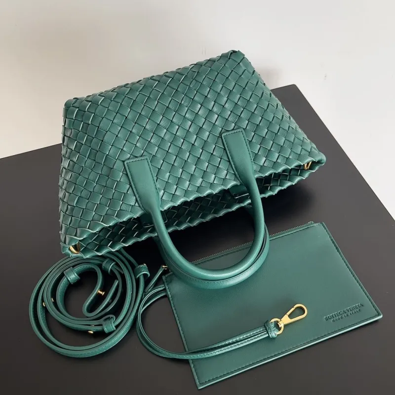 Bottega Veneta Green Woven Tote Bag 59 - Image 8