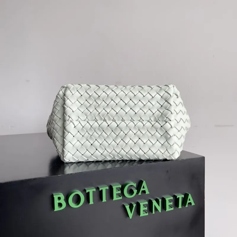 Bottega Veneta Pale Mint Woven Mini Tote Bag - Image 6