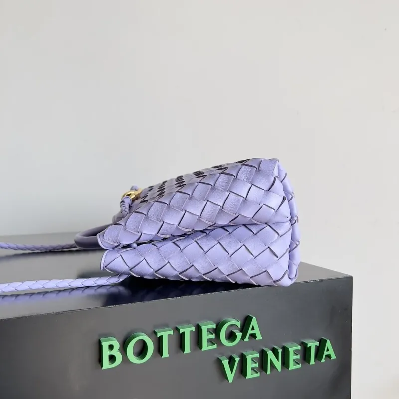 Bottega Veneta Lavender Woven Leather Tote Bag - Image 4