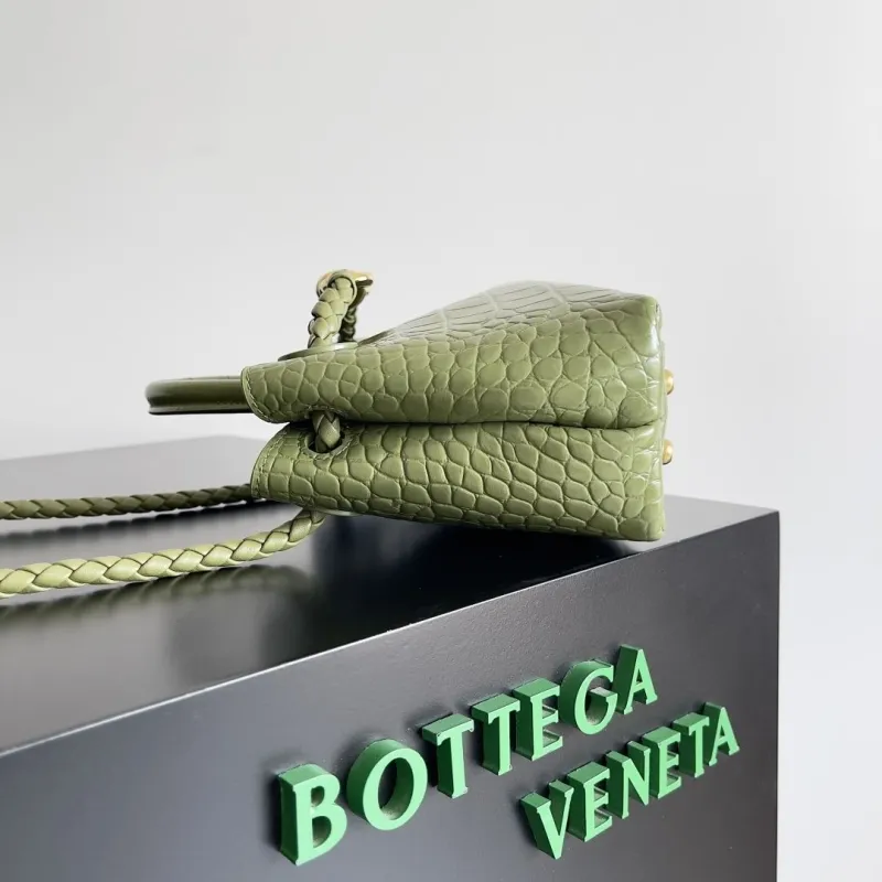 Alternative view of Bottega Veneta Green Croc Embossed Tote Bag 87