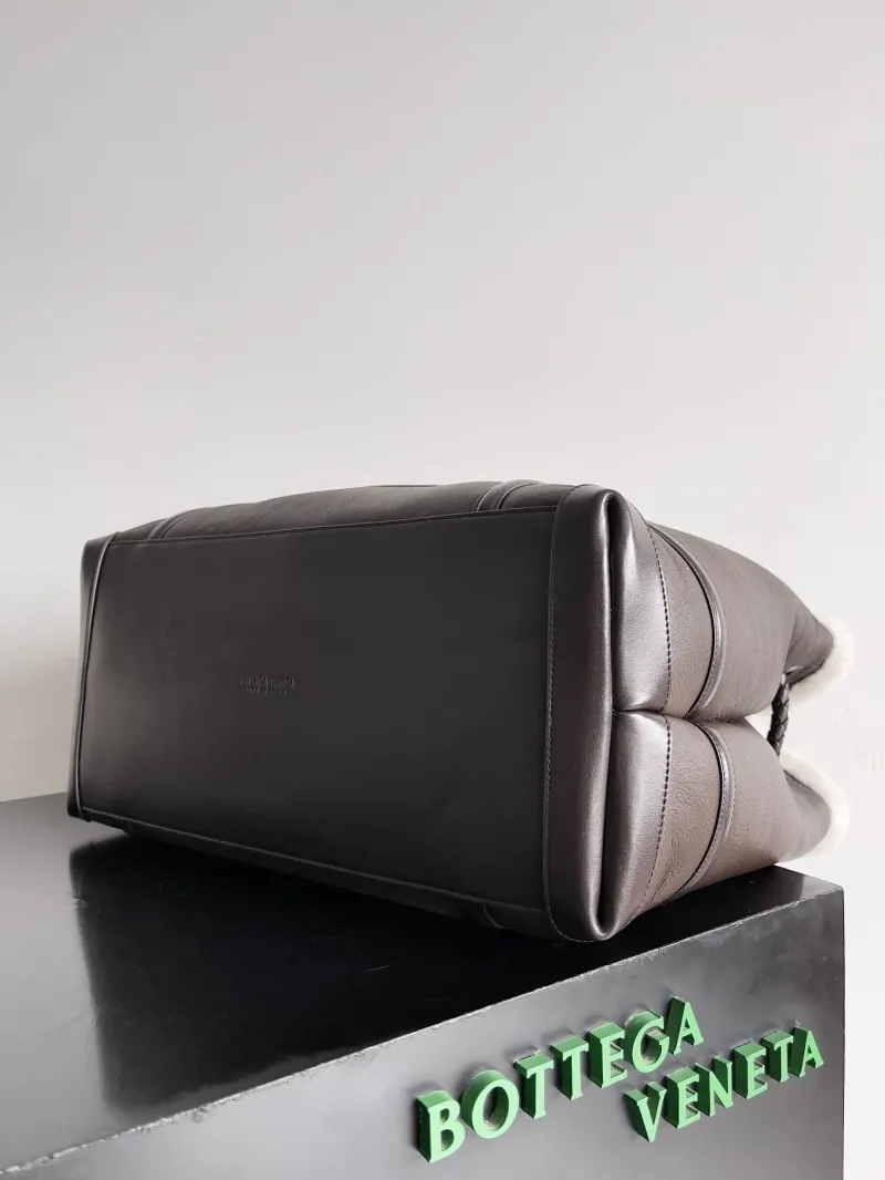 Alternative view of Bottega Veneta Brown Shearling Tote Bag 93