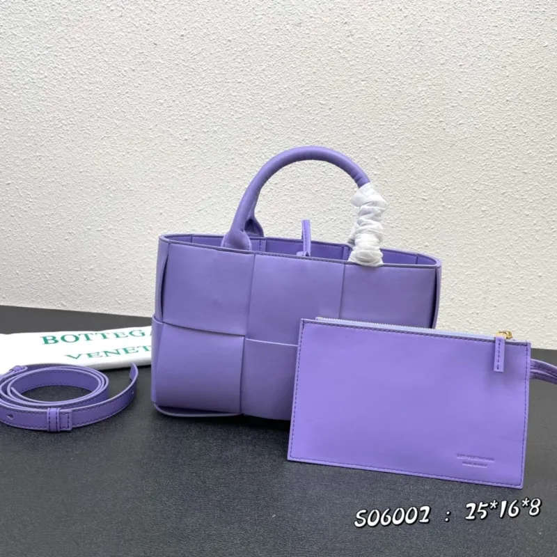 Bottega Veneta Purple Woven Tote Bag S06002