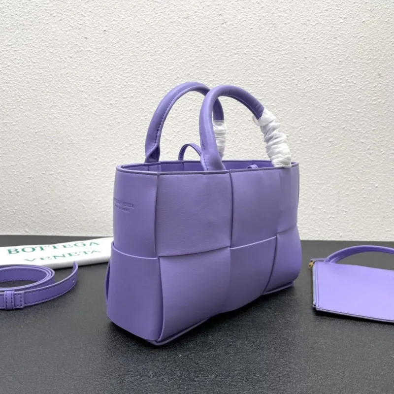 Bottega Veneta Purple Woven Tote Bag S06002 - Image 3