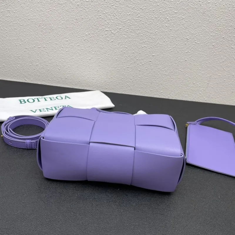 Bottega Veneta Purple Woven Tote Bag S06002 - Image 7