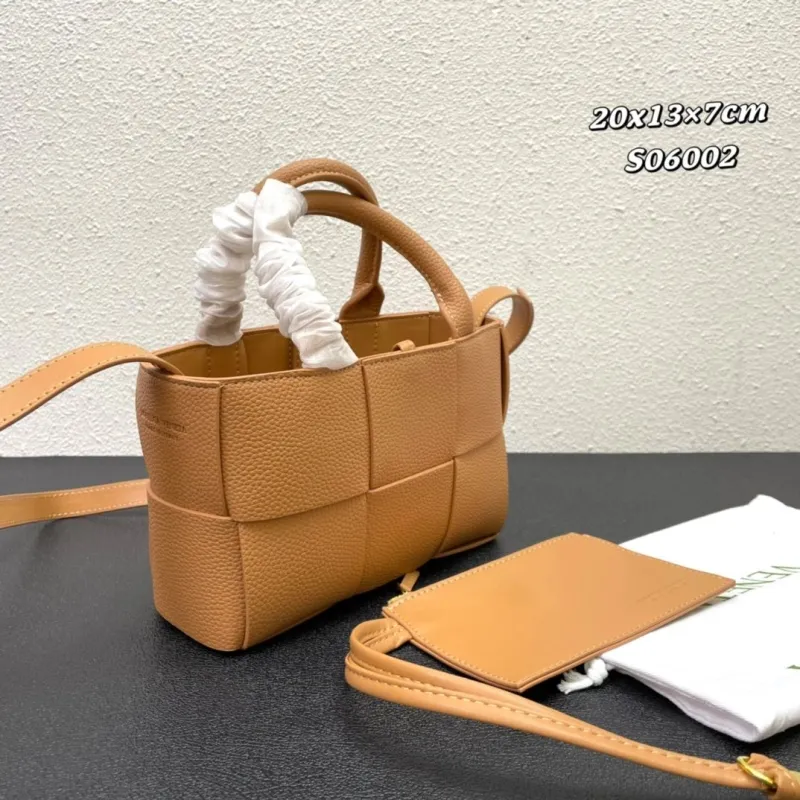 Alternative view of Bottega Veneta Tan Mini Tote Crossbody Bag S06002