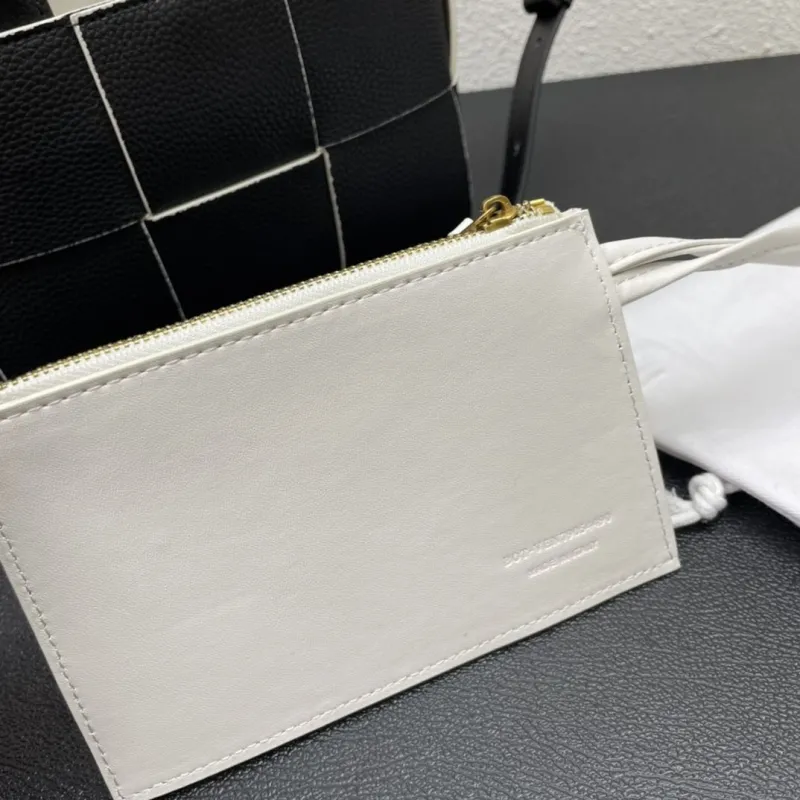Bottega Veneta Black White Mini Crossbody Tote Bag S06002 - Image 8