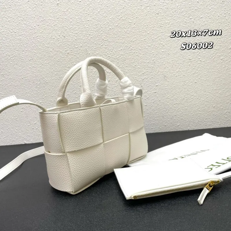 Alternative view of Bottega Veneta White Mini Tote Bag S06002