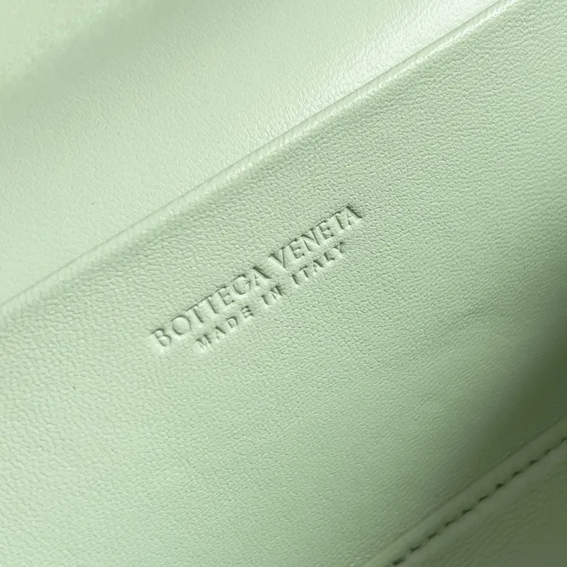 Bottega Veneta Mint Green Woven Crossbody Bag - Image 8