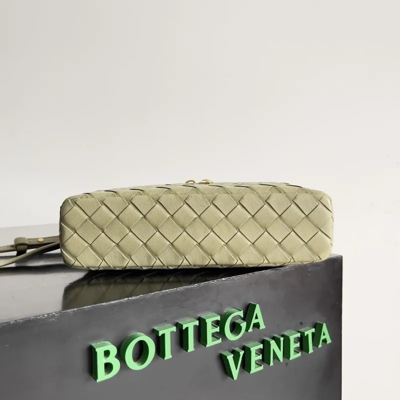 Bottega Veneta Intrecciato Crossbody Bag Light Green - Image 4