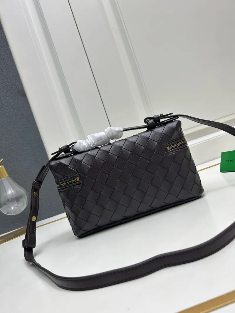 Bottega Veneta S04002 Dark Brown Crossbody Bag - Image 3