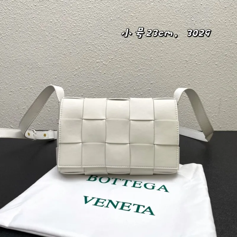 Bottega Veneta Small White Crossbody Bag
