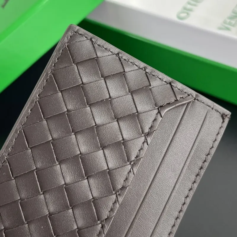 Bottega Veneta Dark Brown Intrecciato Card Holder - Image 6
