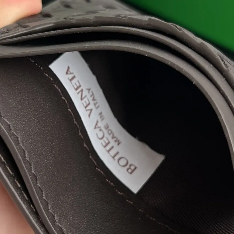 Bottega Veneta Dark Brown Intrecciato Card Holder - Image 9