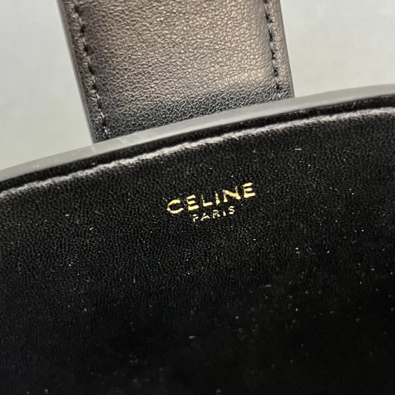 Celine Black Bucket Bag 6645SQ - Image 9