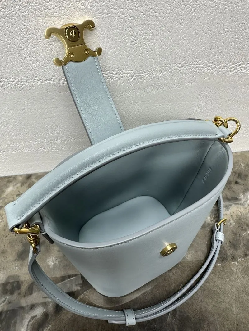 Celine Light Blue Bucket Bag 16 - Image 9