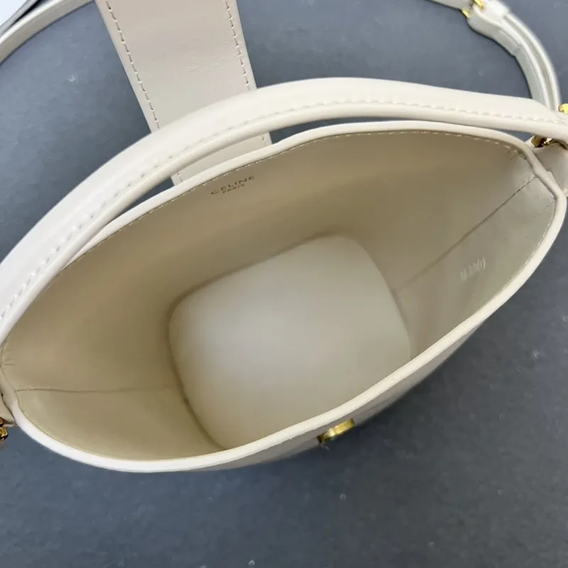 Celine Cream Crossbody Bucket Bag 6645SQ - Image 8