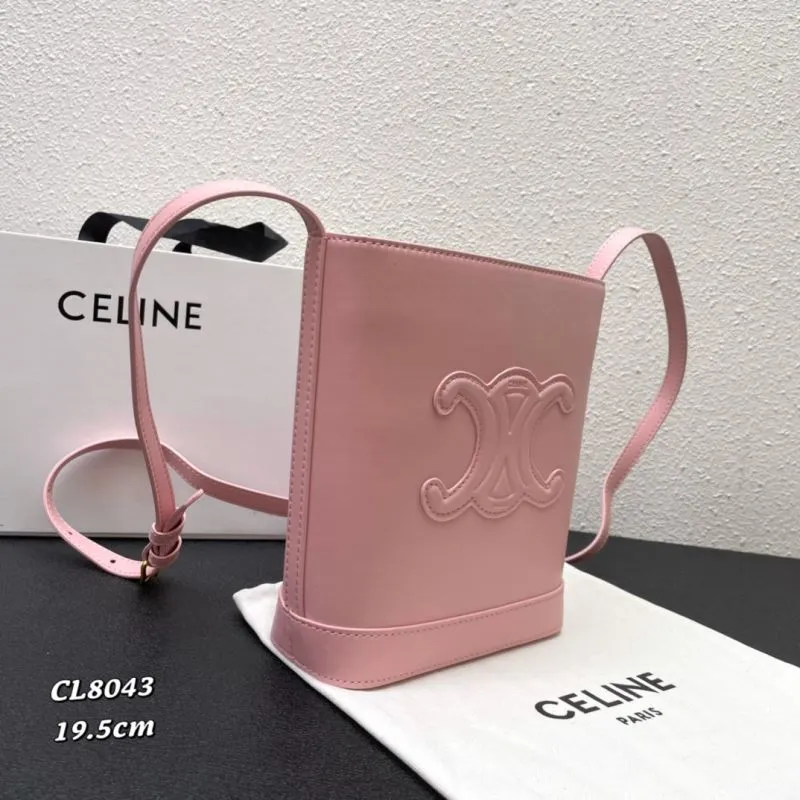 Celine Pink Bucket Bag CL8043 19.5cm - Image 3
